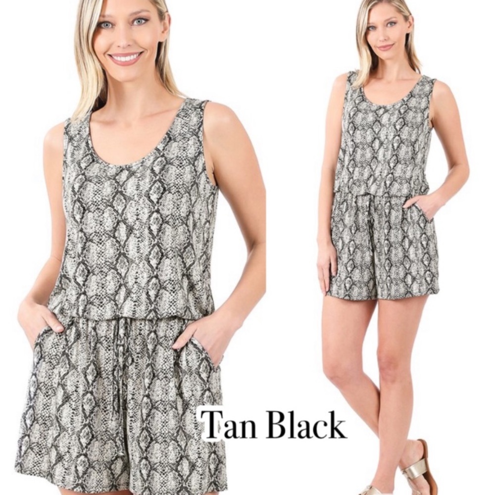 Snakeskin Romper
